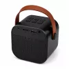 Conjunto de karaoke LEAN altifalante Bluetooth dois microfones luzes LED preto