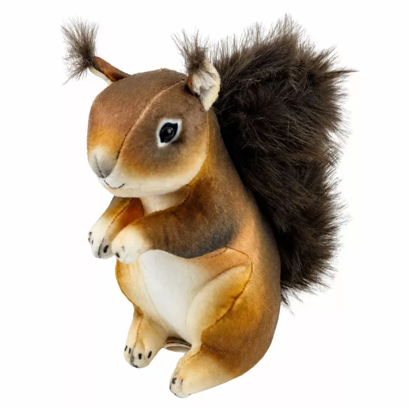 Esquilo de peluche mascote peluche realista castanho 22 cm LEAN TOYS