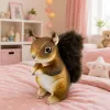 Esquilo de peluche mascote peluche realista castanho 22 cm LEAN TOYS