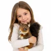 Esquilo de peluche mascote peluche realista castanho 22 cm LEAN TOYS