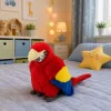Papagaio de peluche Arara ave exótica mascote peluche vermelho 24 cm LEAN TOYS