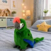 Papagaio de peluche Arara ave exótica mascote peluche verde 24 cm LEAN TOYS
