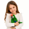 Papagaio de peluche Arara ave exótica mascote peluche verde 24 cm LEAN TOYS