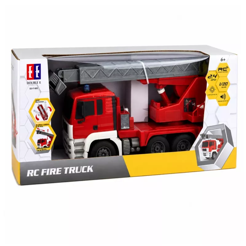 Veículo de bombeiros com lança rotativa 660°, radiocontrolado RC 1:20 LEAN TOYS