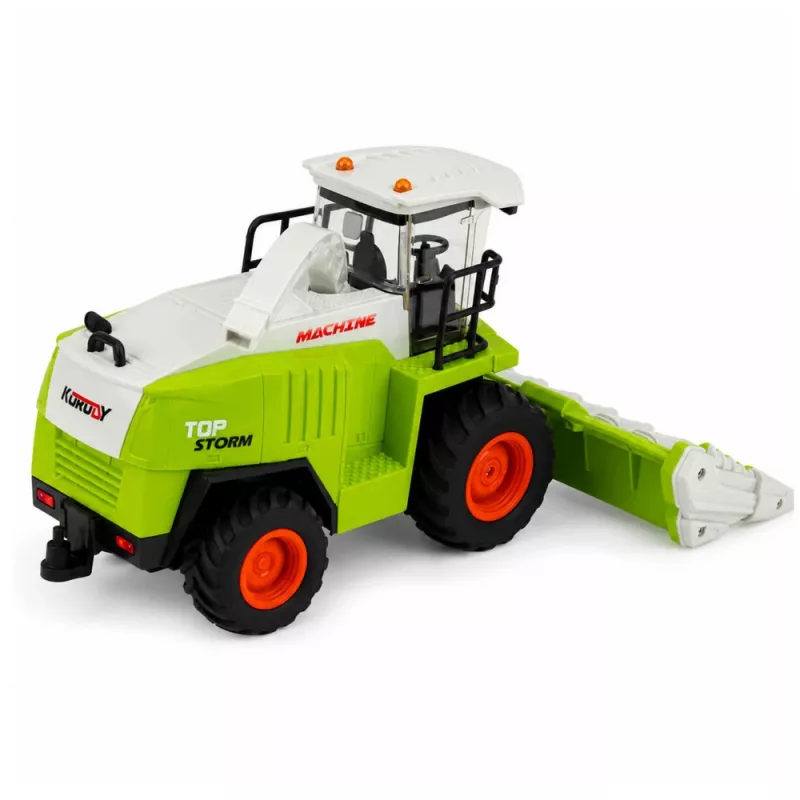 Máquina de colheita de milho com controlo remoto, luz e som 1:24 LEAN TOYS