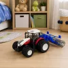 Trator com controlo remoto com rolo RC luzes vermelho 1:24 LEAN TOYS