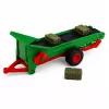 Trator agrícola com tapete transportador, luzes de fardos RC, controlo remoto, escala 1:24 LEAN TOYS