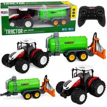 Trator agrícola com controlo remoto com pulverizador de fertilizante líquido 1:24 LEAN TOYS