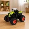 LEAN TOYS Trator agrícola RC telecomandado alto verde luzes sons 1:16