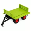 LEAN TOYS Trator agrícola alto com atrelado basculante, telecomandado, RC 1:16