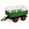 LEAN TOYS Trator agrícola RC com atrelado basculante e iluminação 1:24