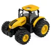 LEAN TOYS Trator com semeadeira e cultivador, luz e som, amarelo, 1:24