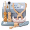 LEAN TOYS Conjunto de dentista de madeira pequeno dentista
