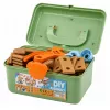 LEAN TOYS Conjunto de construção com chave de fendas e blocos em mala, 190 peças