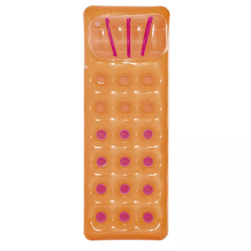 Bestway 43015 Colchão insuflável para piscina, laranja, 183x69x15 cm