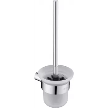 DEANTE Conjunto de escova de sanita de parede em aço inoxidável mate prateado/preto Osimo