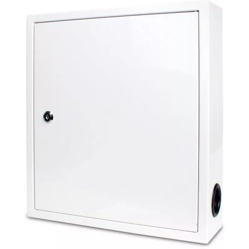 GETFORT Armário multimédia de superfície 390x350x100 mm branco
