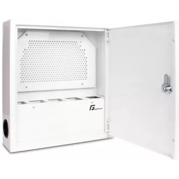 GETFORT Armário multimédia de superfície 390x350x100 mm branco