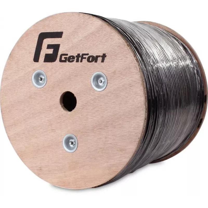 GETFORT Cabo de par entrançado CAT.6 F/UTP exterior com gel 305m preto