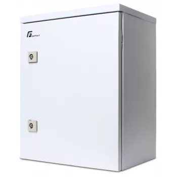 Getfort Armário de rack hermético para montagem na parede 10 polegadas 6U 330x230mm IP54 cinzento-claro