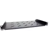 Getfort Prateleira de rack universal 19 polegadas 1U 270mm preto