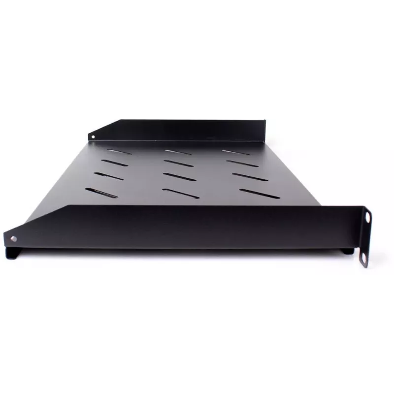 Getfort Prateleira de rack universal 19 polegadas 1U 270mm preto