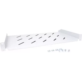 Getfort Prateleira de rack universal 19 polegadas 1U 270 mm de profundidade cinzento