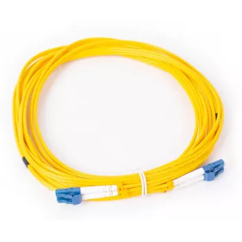 GETFORT GF-LULUD5 Cabo de patch de fibra ótica monomodo LC/UPC para LC/UPC duplex 5m amarelo