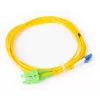 GETFORT Cabo de patch de fibra ótica SM SC/APC para LC/UPC duplex 3m (9,84ft) LSZH amarelo