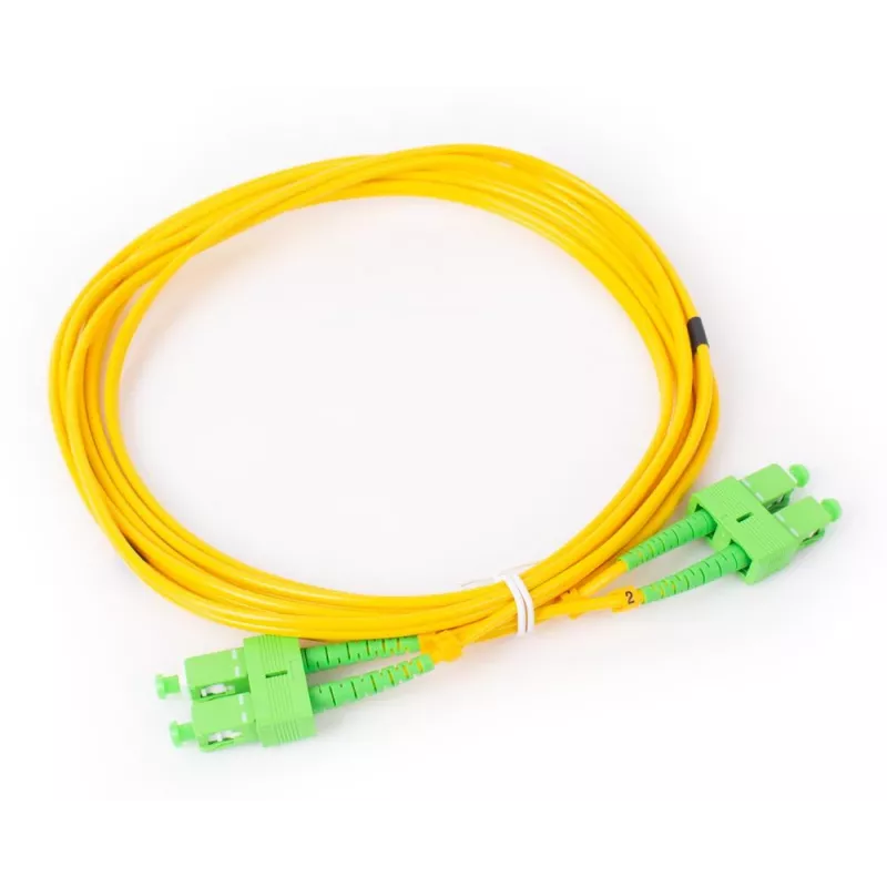 GETFORT GF-SASAD3 Cabo de patch de fibra ótica monomodo SC/APC para SC/APC duplex 3m