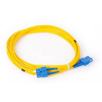 GETFORT GF-SUSUD5 Cabo de patch de fibra ótica monomodo SC/UPC para SC/UPC duplex 5m amarelo