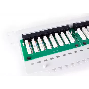GETFORT PGF-5EUTP24-B5-G Painel de patch UTP Cat.5e 24 portas cinzento 1U montagem em rack
