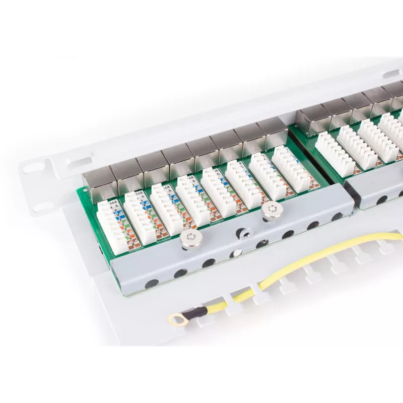 GETFORT PGF-5EFTP24-B6-G Painel de patch FTP Cat.5e 24 portas cinzento 1U