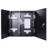 GETFORT GF-FO-PSNW-24SX Caixa de distribuição de fibra ótica, 12 fibras, SC/LC, montagem na parede, cinzento-claro