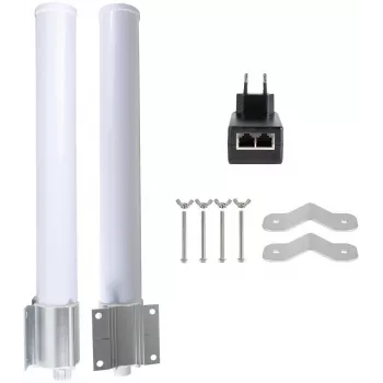 GETFORT GF-ANT-360 Antena Omnidirecional 12 dBi 2,4-2,5 GHz Conector Fêmea N Branco