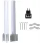 GETFORT GF-ANT-360 Antena Omnidirecional 12 dBi 2,4-2,5 GHz Conector Fêmea N Branco