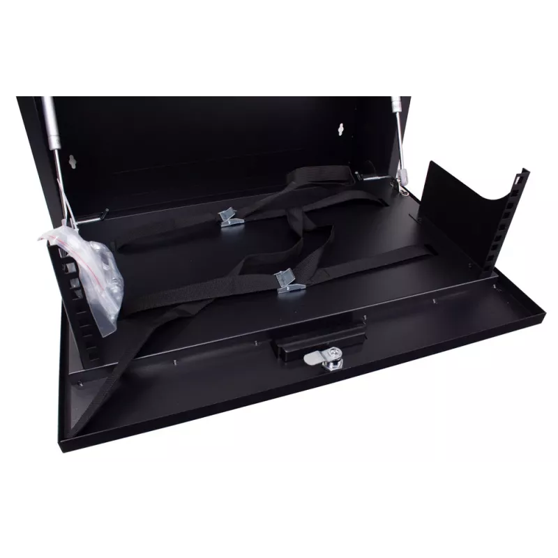 GETFORT WGF02-60/50/21-H-WSB Caixa Rack CCTV 2U 600x540x210mm Preto VESA