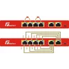 GETFORT GF-106-4PG-S-65 Switch Gigabit PoE+ 5 Portas (4 Portas PoE+, 65W, 1 SFP) Secretária/Parede