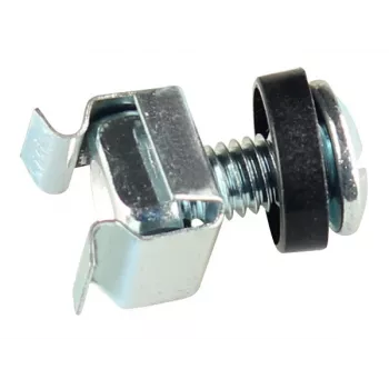 GETFORT Conjunto de Montagem em Rack 100 Peças - Parafusos M6, Porcas Gaiola, Anilhas - Preto