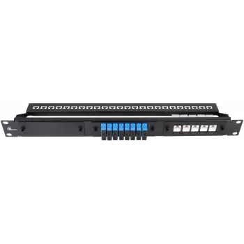 Getfort Painel de Patch Modular 1U 24 Portas Preto