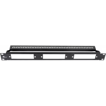 Getfort Painel de Patch Modular 1U 24 Portas Preto