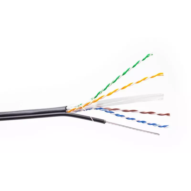 GETFORT Cabo de Rede Exterior Cat.6 U/UTP Resistente a UV Autossustentável 305m