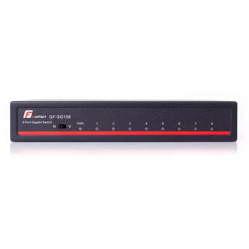 GETFORT SG108 Switch Gigabit Ethernet 8 Portas de Secretária
