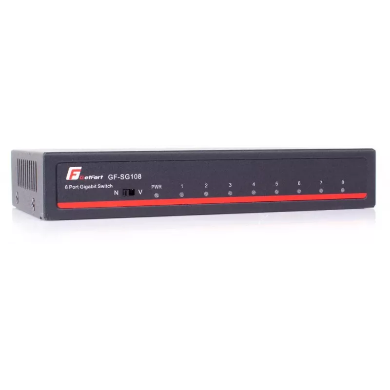 GETFORT SG108 Switch Gigabit Ethernet 8 Portas de Secretária