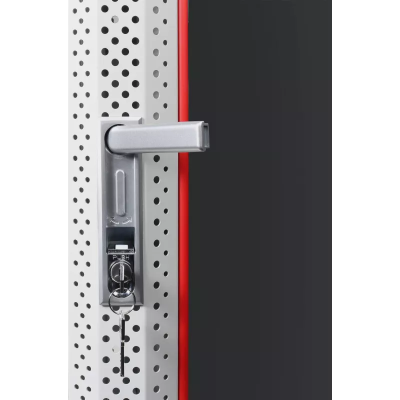 GETFORT Armário Rack de Montagem na Parede 19 polegadas 12U 600x600mm Cinzento (RAL 7035) - WGF12-66EH-WGG
