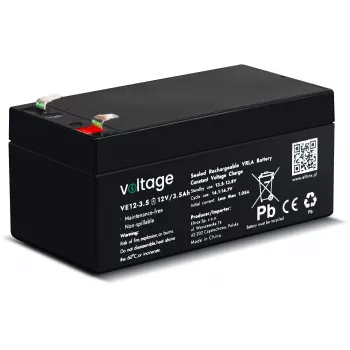 Bateria AGM VOLTAGE 12V 3,5Ah VE12-3.5 (6-9 anos de vida útil)