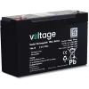 Bateria AGM VOLTAGE 6V 12Ah VE6-12 (6-9 anos de vida útil)