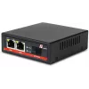 GETFORT GF-102-2PG-S-65 Conversor de Media PoE+ 2 Portas Gigabit Ethernet SFP RJ-45 1000Mbps