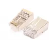 GETFORT Ficha RJ45 Cat.6 Blindada 8P8C com Guia de Fios (100 unid.)