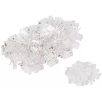 GETFORT Ficha Modular RJ45 Cat.6 8P8C UTP com Guia de Fios Integrado (pack de 100)